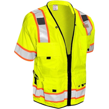 Kishigo L, Lime, Class 3, Professional Surveyors Vest S5010-L